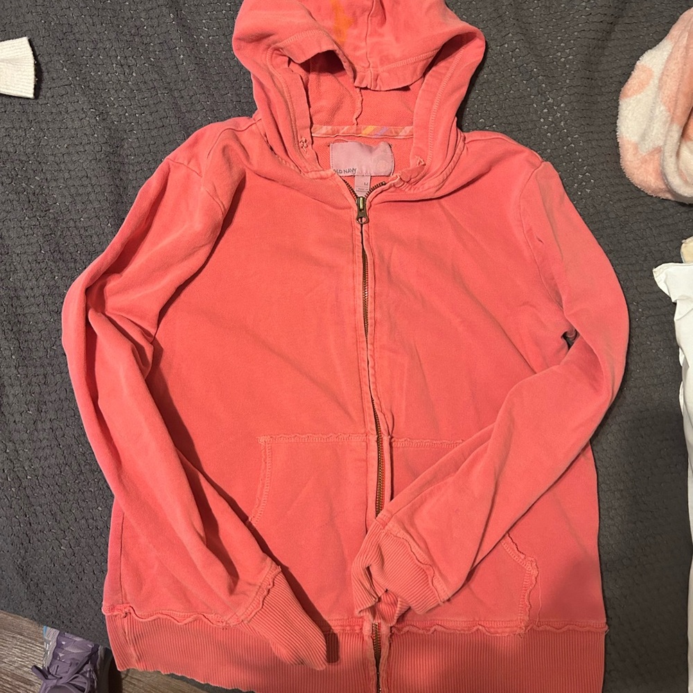 Vintage Old Navy Pink Zip-Up Hoodie
